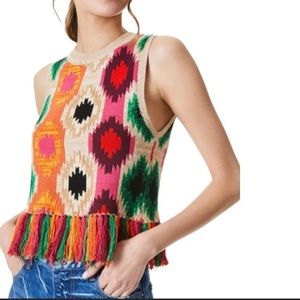 Alice + Olivia Cropped Sweater Vest